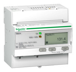 Счетчик электроэнергии однотарифный Acti9 трехфазный 5(5)А, ЖКИ, кл.т. 0,5S, A9MEM3215R