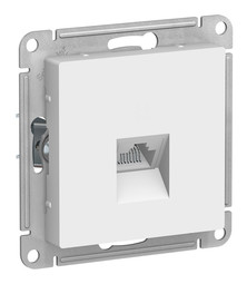 Розетка компьютерная 1xRJ45 Cat.5e Systeme Electric ATLASDESIGN, белый