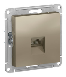 Розетка компьютерная 1xRJ45 Cat.5e Systeme Electric ATLASDESIGN, шампань