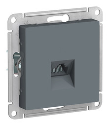 Розетка компьютерная 1xRJ45 Cat.5e Systeme Electric ATLASDESIGN, грифель