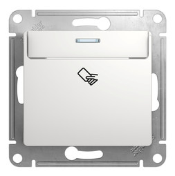 Карточный выключатель Systeme Electric GLOSSA, белый