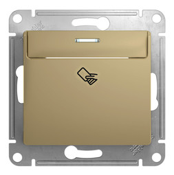 Карточный выключатель Systeme Electric GLOSSA, титан