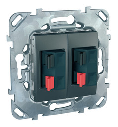 Аудио-розетка UNICA TOP, графит