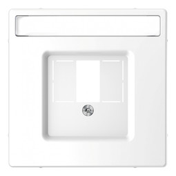 Накладка на мультимедийную розетку MERTEN D-LIFE, белый лотос