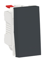 Выключатель 1-клавишный UNICA MODULAR, скрытый монтаж, антрацит