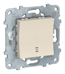 Таймер нажимной UNICA NEW, механический, бежевый