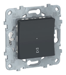 Таймер нажимной UNICA NEW, механический, антрацит