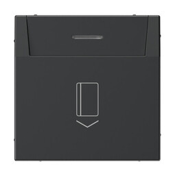 Systeme Electric ArtGallery Карбон Выключатель карточный 10А, без задержки времени, быстр.клемм.