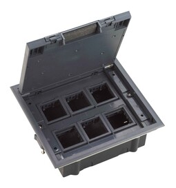 Systeme Elecrtic MultiDesk Люк на 12 модулей IP40 для фальшпола с монтажной коробкой, тип MDK10