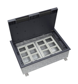 Systeme Elecrtic MultiDesk Люк на 24 модулей IP40 для бетонных полов с монтажной коробкой, тип MDK10
